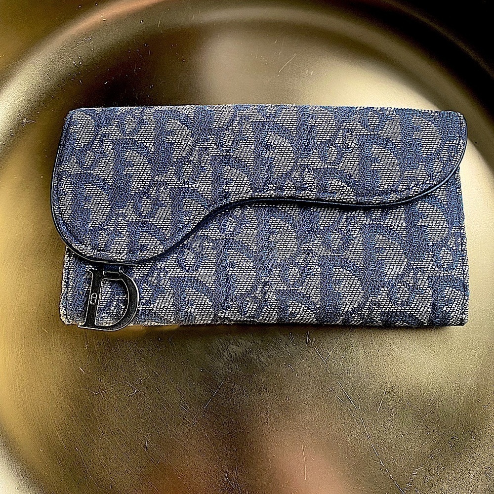 Dior Monogram Saddle Wallet CHAIN NOT INCLUDED - Picture 5 of 16
